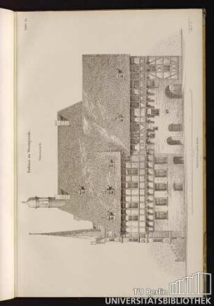 Tafel 14. Rathaus zu Wernigerode. Seitenansicht.
