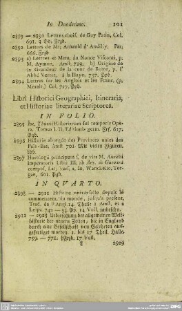 Libri Historici Geographici, Itineraria, et Historiae literariae Scriptores