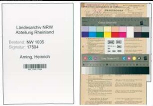Entnazifizierung Heinrich Arning , geb. 26.09.1888 (Maschineningenieur)