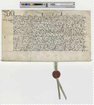 Die Ratsmannen Tzerstede und Bromes bezeugen als Vorstehnde von St. Johannis, dass die 3 Kirchgeschwornen eine Leibrente verkaufen.