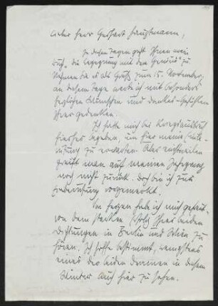 Brief von Rudolf K. Goldschmit-Jentner und Liesel Goldschmit an Gerhart Hauptmann