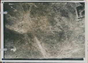 Foto des Geländes nordwestlich von Fort Vaux (Luftbild)