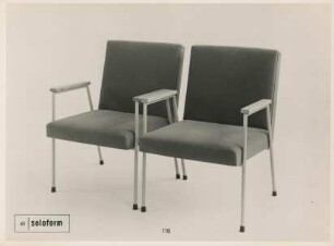 Stapelbare Stühle Modlel "116" der Eugen Schmidt GmbH