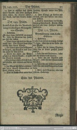 Der 149. Psalm