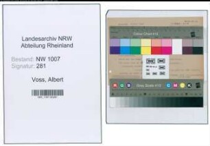 Entnazifizierung Albert Voss , geb. ()