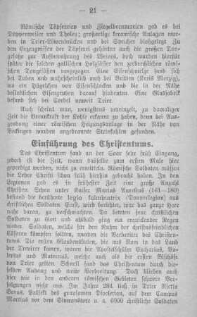 Einführung des Christentums.