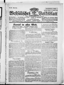 Westfälisches Volksblatt : amtliches Mitteilungsblatt der NSDAP und der Behörden der Kreise Paderborn, Büren, Warburg