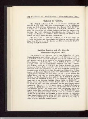 Zwischen Cambrai und St. Quentin - November bis Dezember 1917