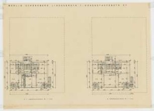 Wohnhäuser Hohenstaufenstraße / Schwäbische Straße 27-29 / Starnberger Straße 7 / Lindauer Straße 1-2, Berlin-Schöneberg: Grundriss 2.-5.. Obergeschoss 1:100 Lindauer Straße Ecke Hohenstaufenstraße