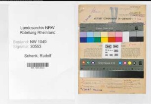Entnazifizierung Rudolf Schenk , geb. 23.04.1901 (Geschaeftsfuehrer)