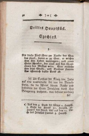 Drittes Hauptstück. Ezechias.