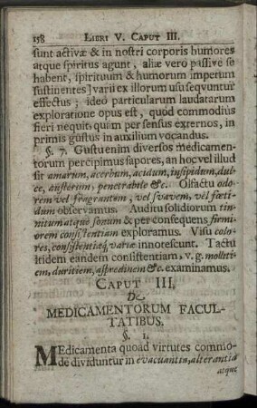 Caput III. De Medicamentorum Facultatibus