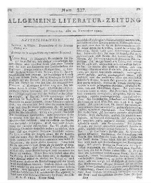 The transactions of the Linnean Society of London. (Beschluß der im vorigen Stück abgebrochenen Recension.)