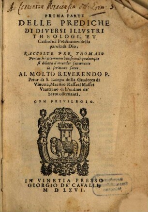 Prima parte delle prediche