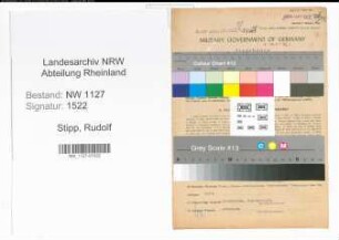 Entnazifizierung Rudolf Stipp , geb. 10.07.1906 (Lehrer)