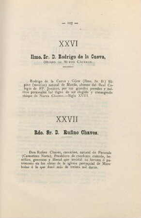 XXVII. Rdo. Sr. D. Rufino Chaves