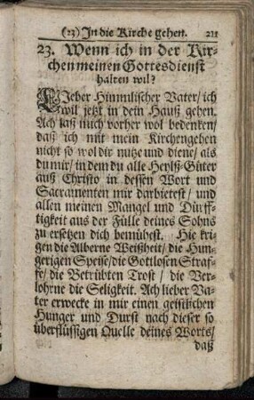 23. Wenn ich in der Kirchen meinen Gottesdienst halten wil?