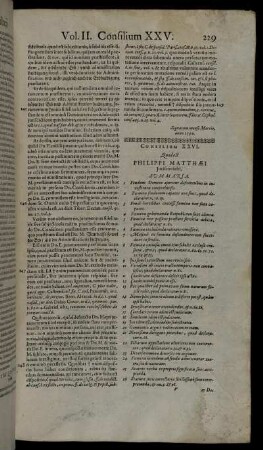 Consilium XXVI. - Consilium XXVII.