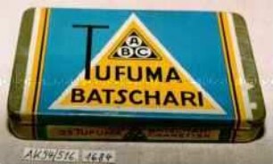 Blechdose für 25 Stück "CIGARETTEN TUFUMA BATSCHARI"