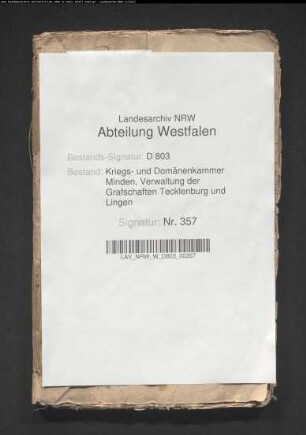 Die Regulierung des Lingenschen Mühlenwesens und Beschwerden der Adligen wegen Heranziehung ihrer Eigenbehörigen zum Mühlenzwang