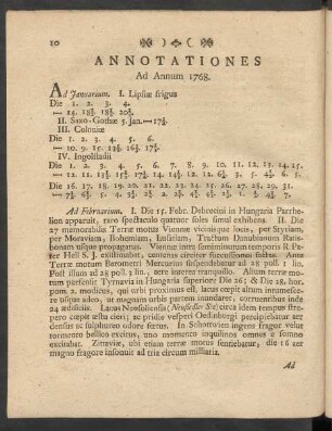Annotationes Ad Annum 1768