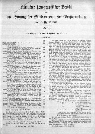 No. 13, 16. April 1903