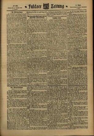 Fünfte Ausgabe vom Samstag, den 17. Dezember 1910.