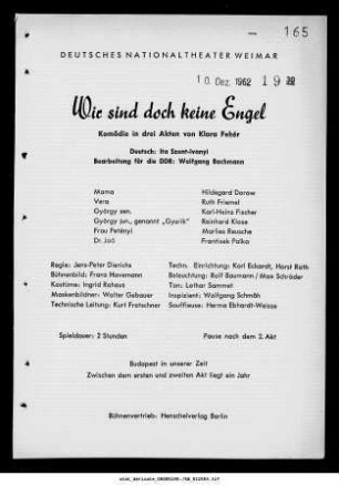 Wir sind doch keine Engel