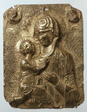 Relieftafel mit der Gottesmutter im Typ der Dexiokratousa