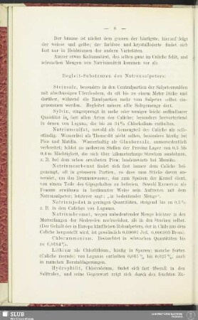 Begleit-Substanzen des Natronsalpeters