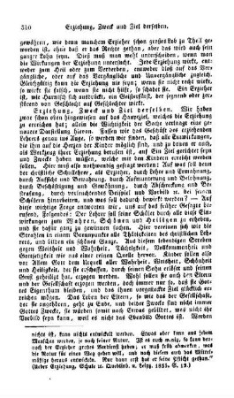 Erziehung, Zweck und Ziel derselben
