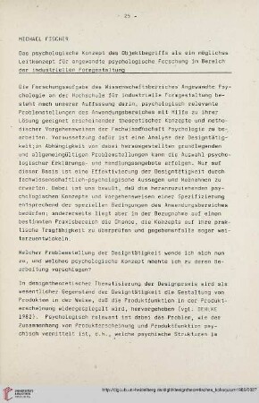 10: Das psychologische Konzept des Oberbegriffs als ein mögliches Leitkonzept für angewandte psychologische Forschung im Bereich der industriellen Formgestaltung