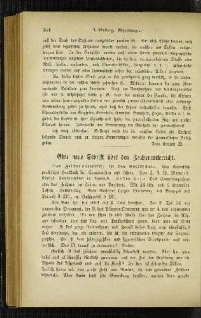 ¬Eine¬ neue Schrift über den Zeichenunterricht