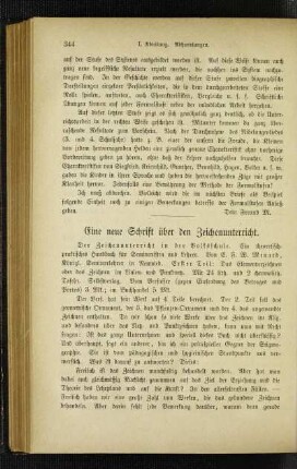 ¬Eine¬ neue Schrift über den Zeichenunterricht