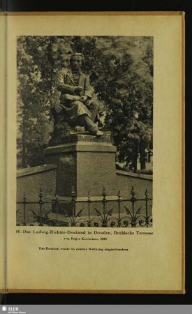 80. Das Ludwig-Richter-Denkmal in Dresden, Brühlsche Terasse