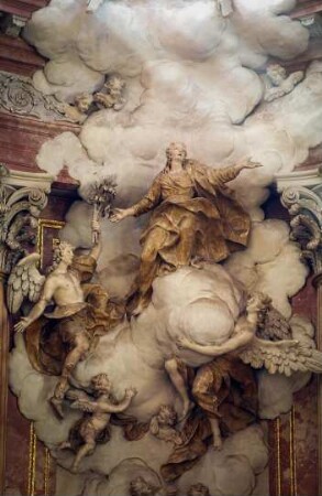 Frankreich. Alsace. Bas Rhin. Guebwiller. Eglise Notre Dame innen