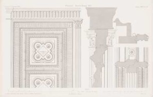Ausstellungshalle auf der Pariser Weltausstellung 1867: Details der Tür und Fenster (aus: Atlas zur Zeitschrift für Bauwesen, hrsg. v. G. Erbkam, Jg. 18, 1868)