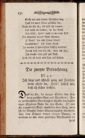 Die zweyte Betrachtung
