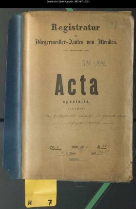 Hausierhandel, Wandergewerbe - generalia und specialia -