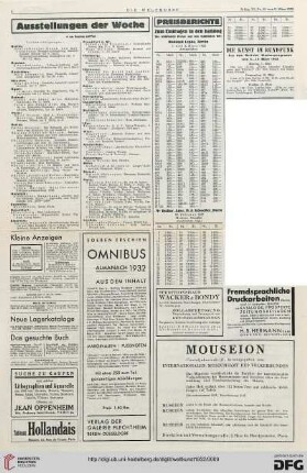 Nr. 10 (6. Mär. 1932), S. 4: Preisberichte