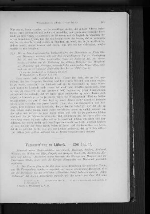 Versammlung zu Lübeck. - 1386 Jul. 19.