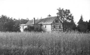 Bernsdorf-Großgrabe. Forstmühle, Ansicht, um 1957, Repro