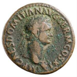 Münze, As, 85 n. Chr.
