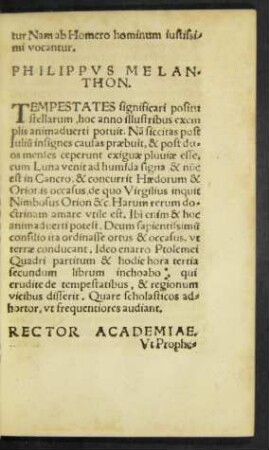 Philippus Melanthon.