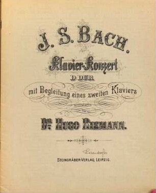 Klavier-Konzert D Dur
