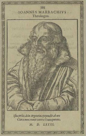 Bildnis des Johann Marbach