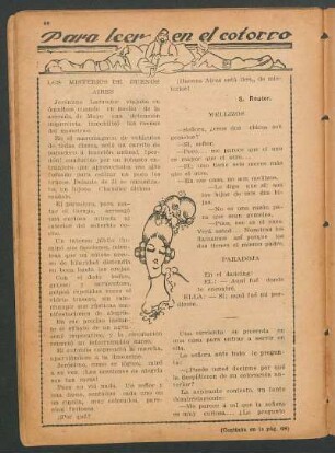 Para leer en el cotorro