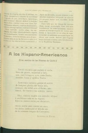 A los Hispano-Americanos
