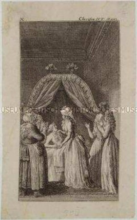 Illustration zu Samuel Richardsons Briefroman "Clarissa" - Blatt 10 (von 24)