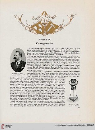 Gruppe XXII: Kunstgewerbe